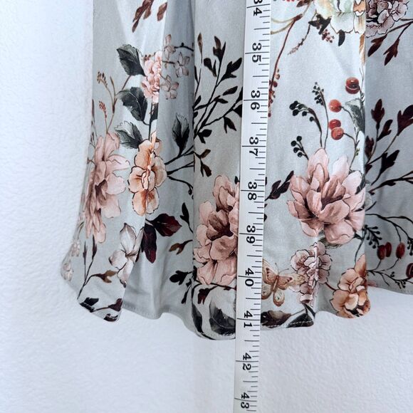 NWT Silversands Sleeveless Floral Dress in Light Blue Pink & Green Size S (IT40) - Picture 8 of 10